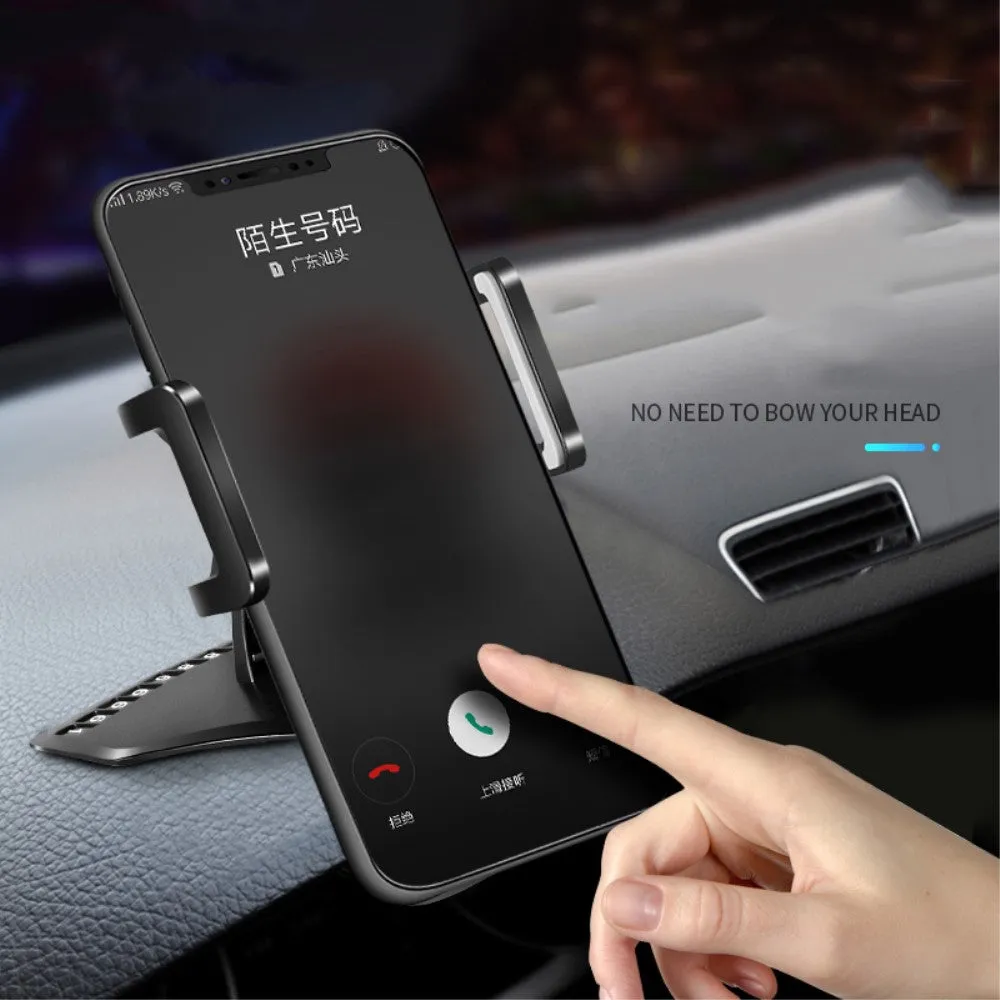 3 in 1 Car GPS Smartphone Holder: Dashboard / Visor Clamp   AC Grid Clip for GiONEE M5 Marathon mini (2016) - Black
