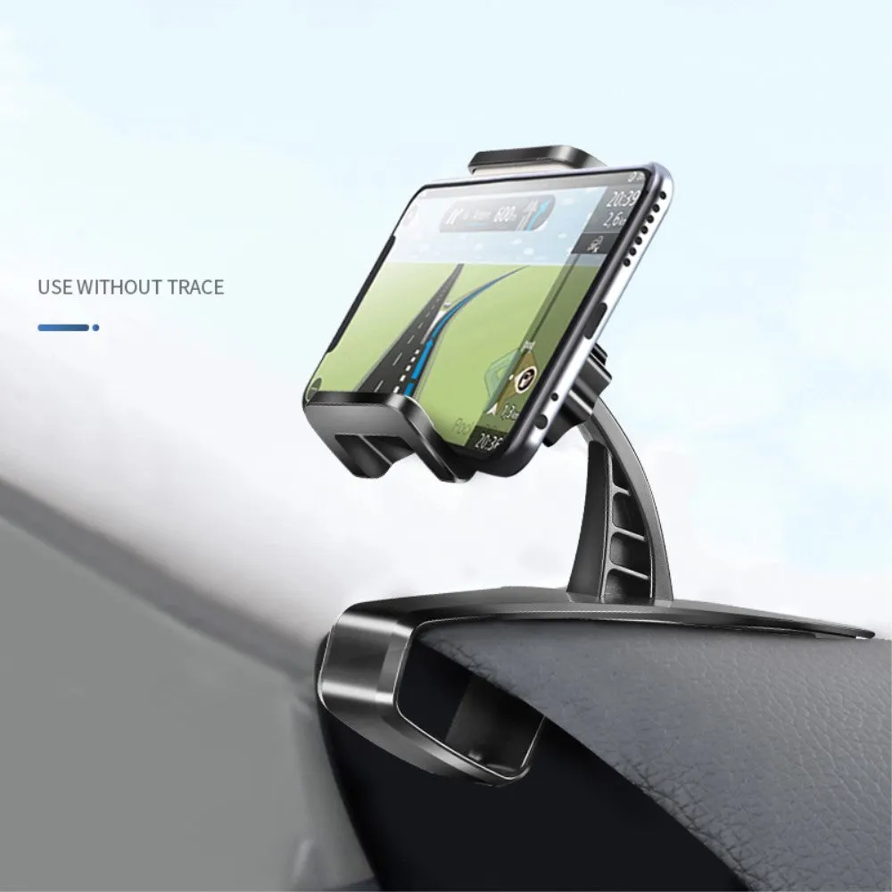 3 in 1 Car GPS Smartphone Holder: Dashboard / Visor Clamp   AC Grid Clip for GiONEE M5 Marathon mini (2016) - Black