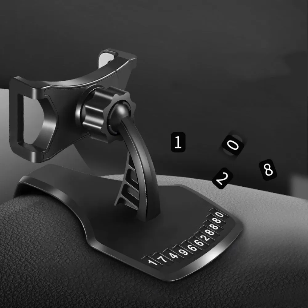 3 in 1 Car GPS Smartphone Holder: Dashboard / Visor Clamp   AC Grid Clip for GiONEE M5 Marathon mini (2016) - Black