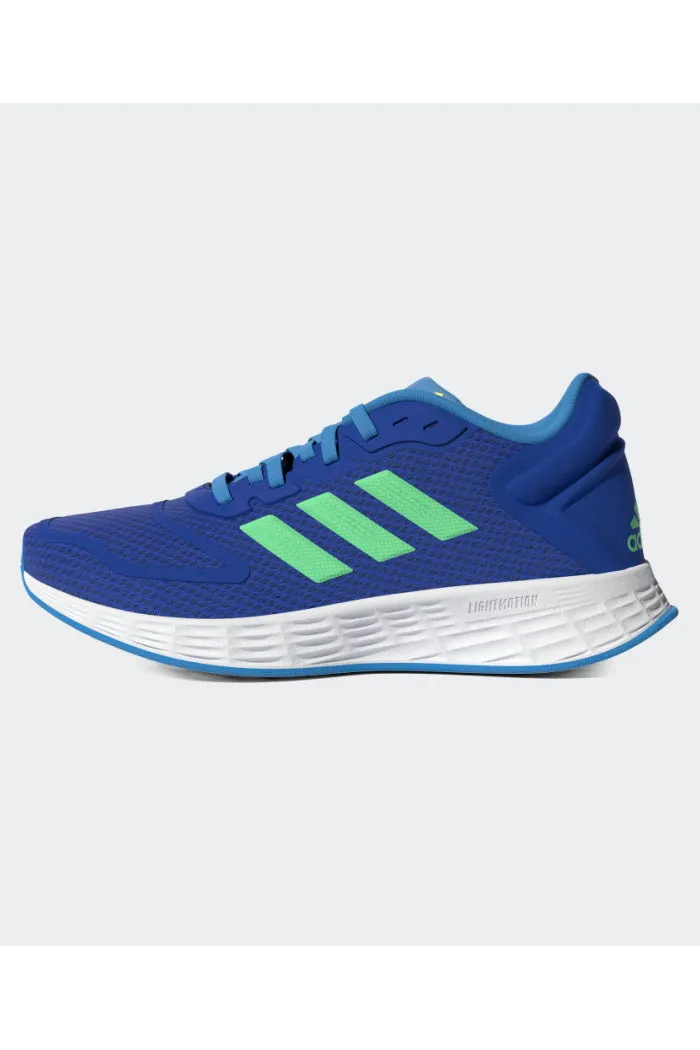 Adidas Boys Duramo 10 K Lace Up Sneaker in Blue