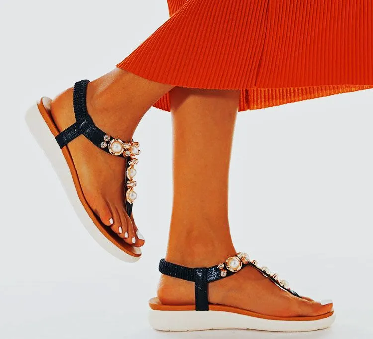 Comfortable Pearl On Cloud Sandals