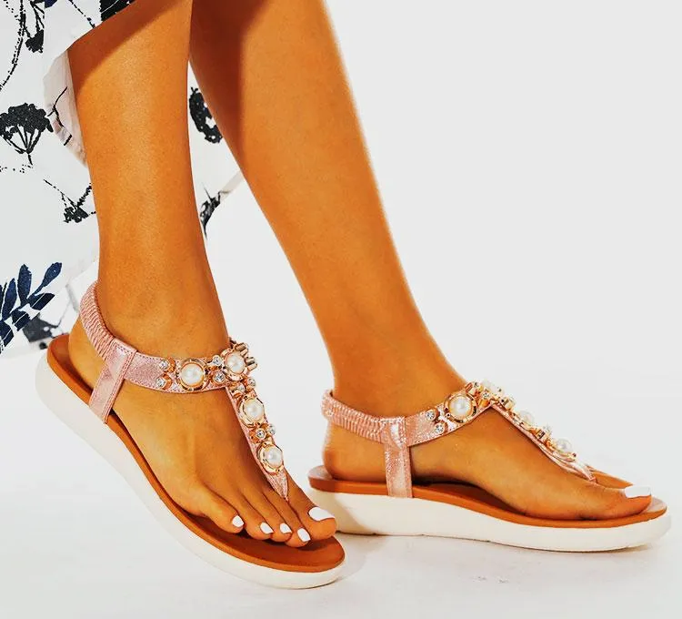 Comfortable Pearl On Cloud Sandals