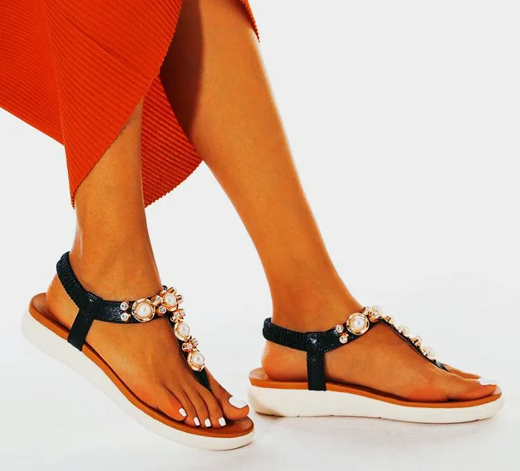 Comfortable Pearl On Cloud Sandals