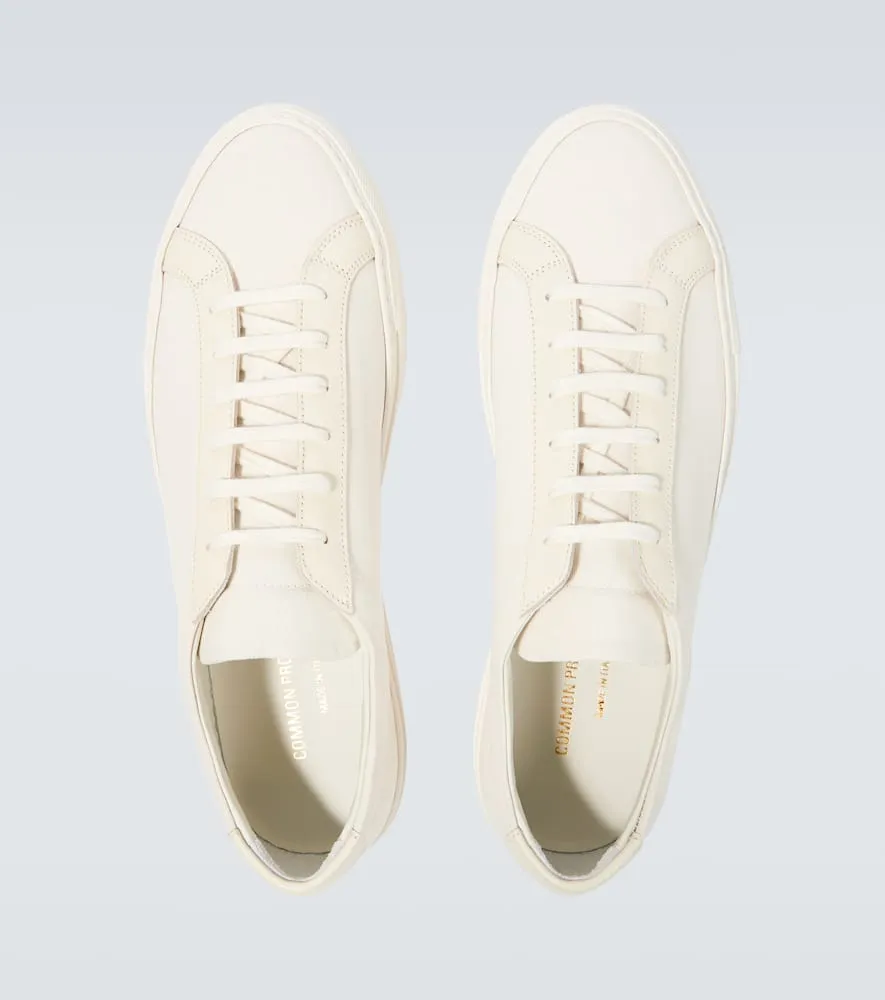 Common Projects Achilles leather and canvas sneakers