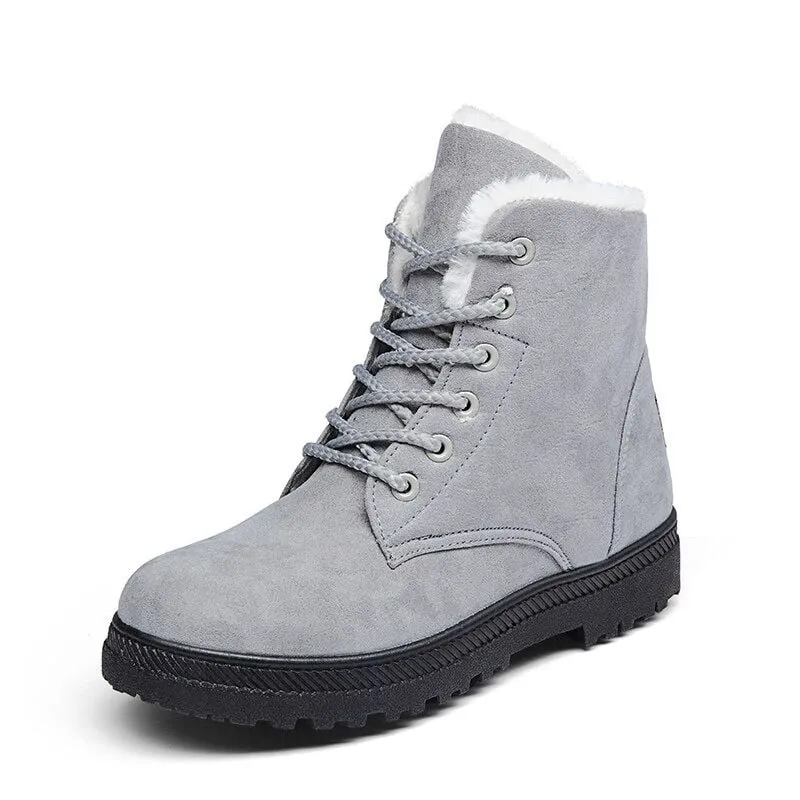 Cuzcare Orthopedic Boots For Women Arch Support Snowy Warm Fur Plush Insole Winter Boots