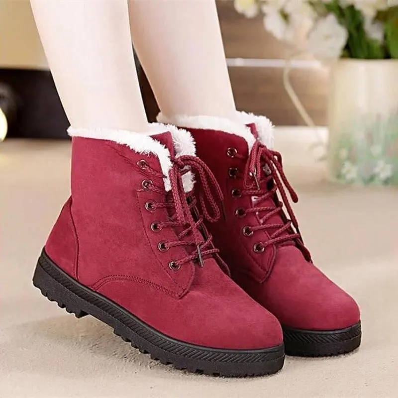 Cuzcare Orthopedic Boots For Women Arch Support Snowy Warm Fur Plush Insole Winter Boots