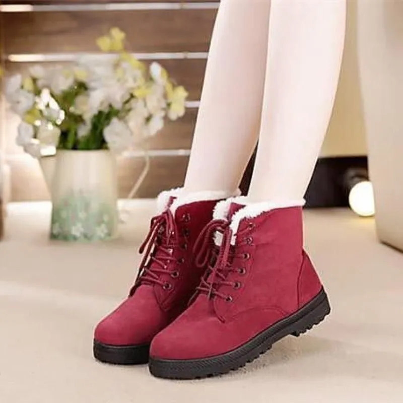 Cuzcare Orthopedic Boots For Women Arch Support Snowy Warm Fur Plush Insole Winter Boots