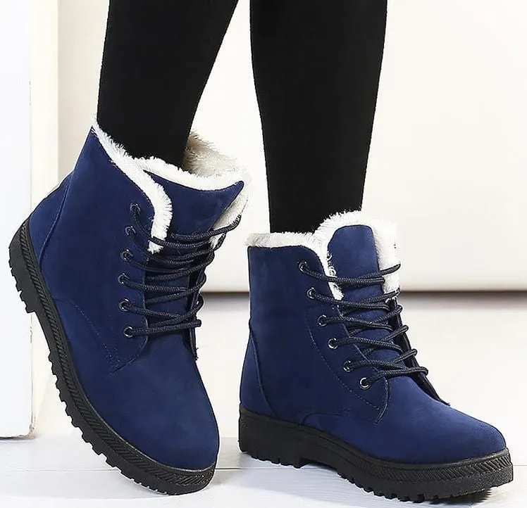 Cuzcare Orthopedic Boots For Women Arch Support Snowy Warm Fur Plush Insole Winter Boots