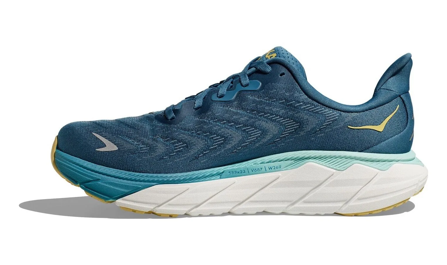Hoka Arahi 6 Mens Running Shoes in Bluesteel / Sunlit Ocean (2023) - US 9