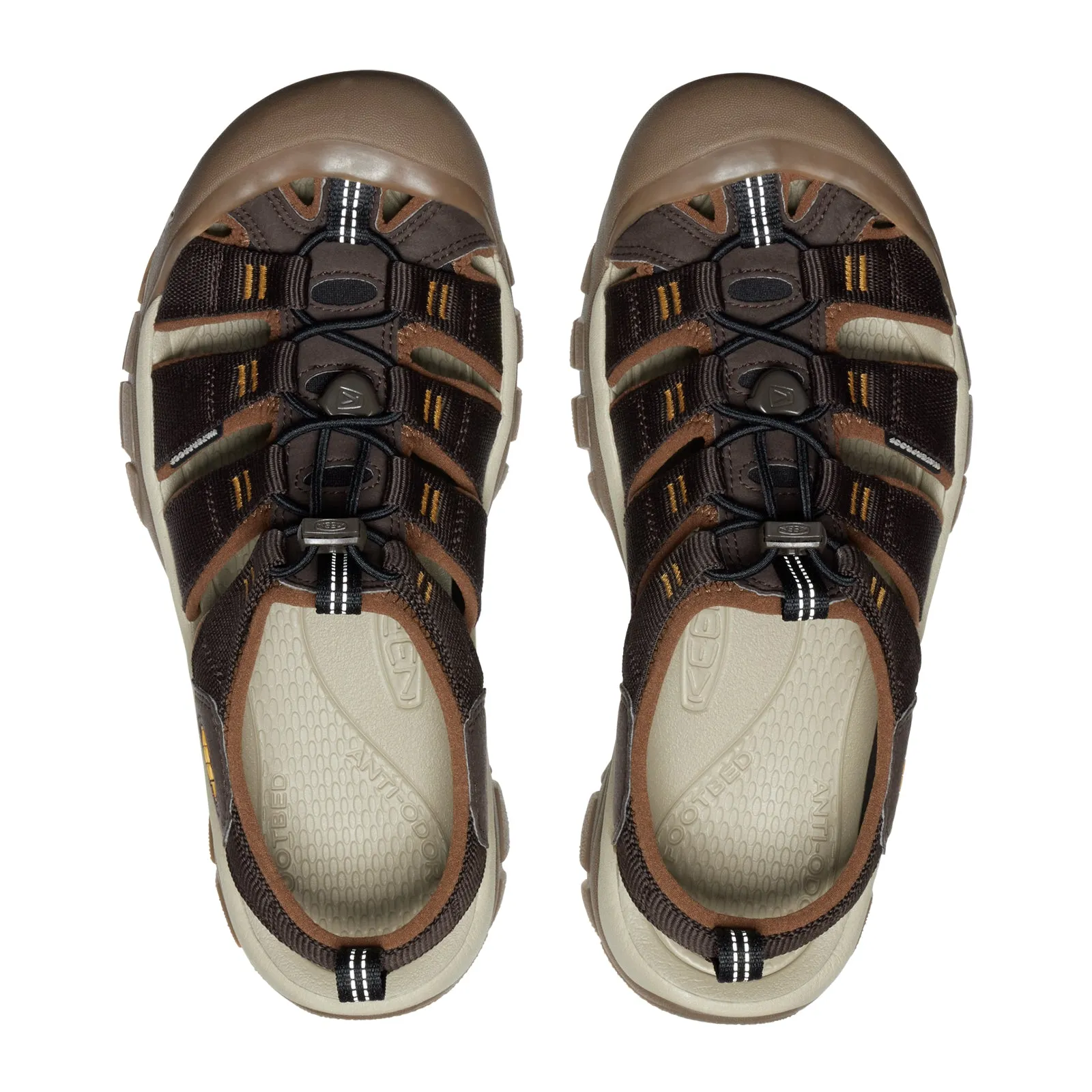 Keen Newport H2 Active Sandal (Men) - Java/Golden Yellow