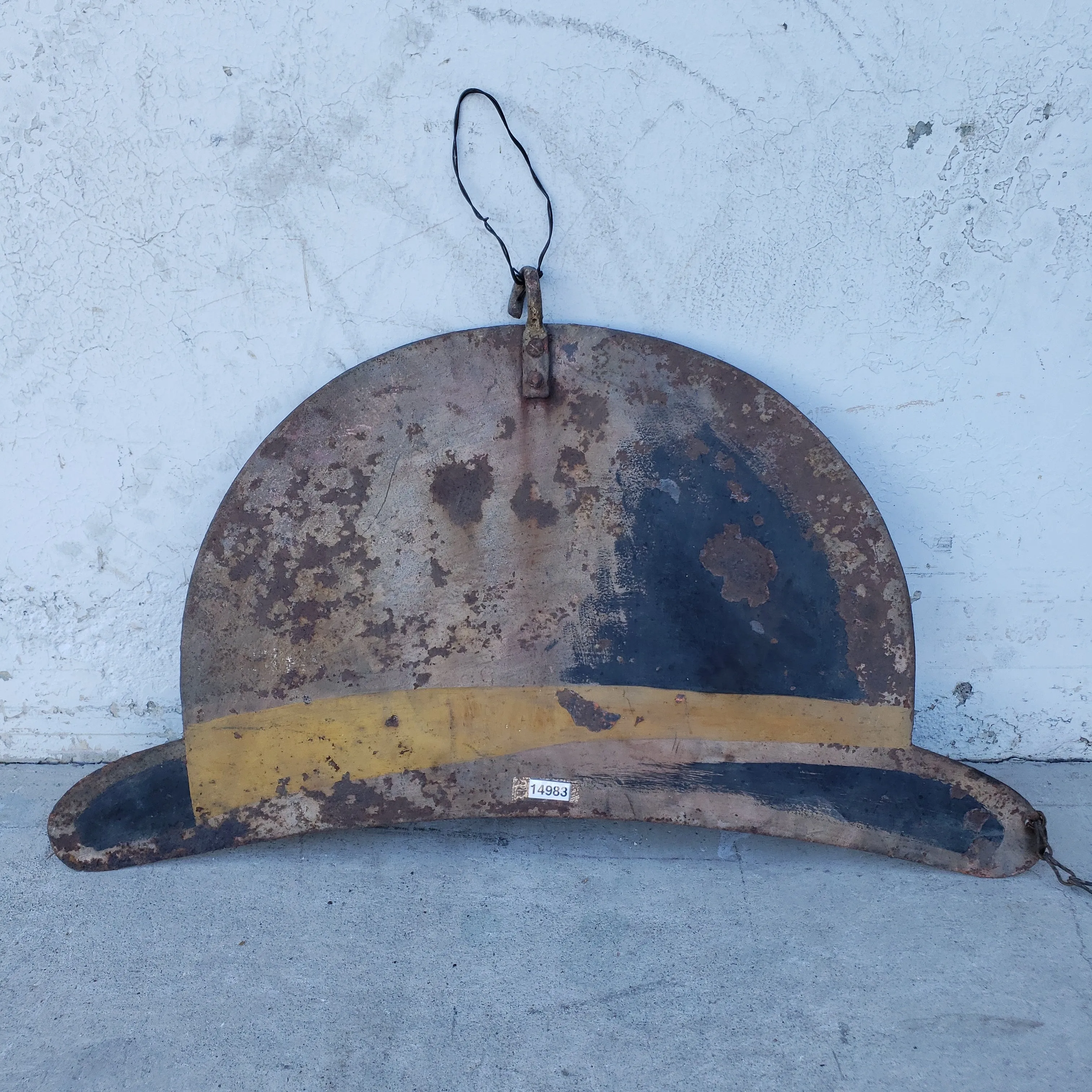 Metal Derby Hat Sign