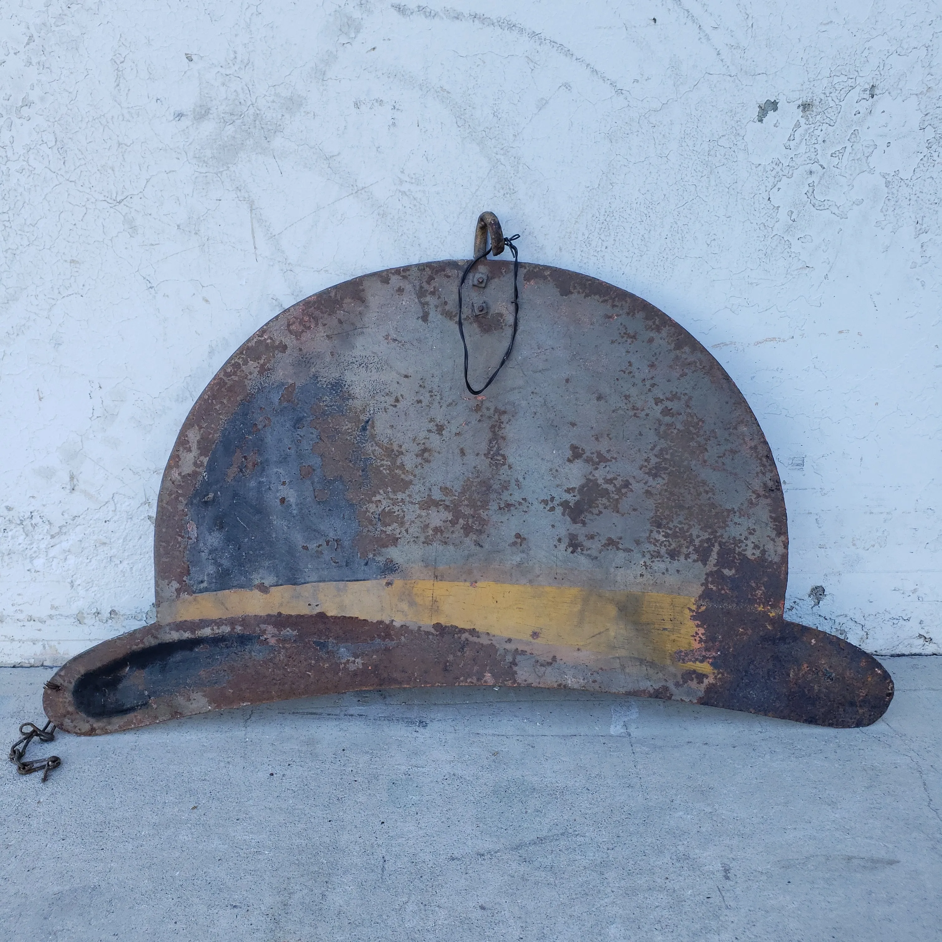 Metal Derby Hat Sign