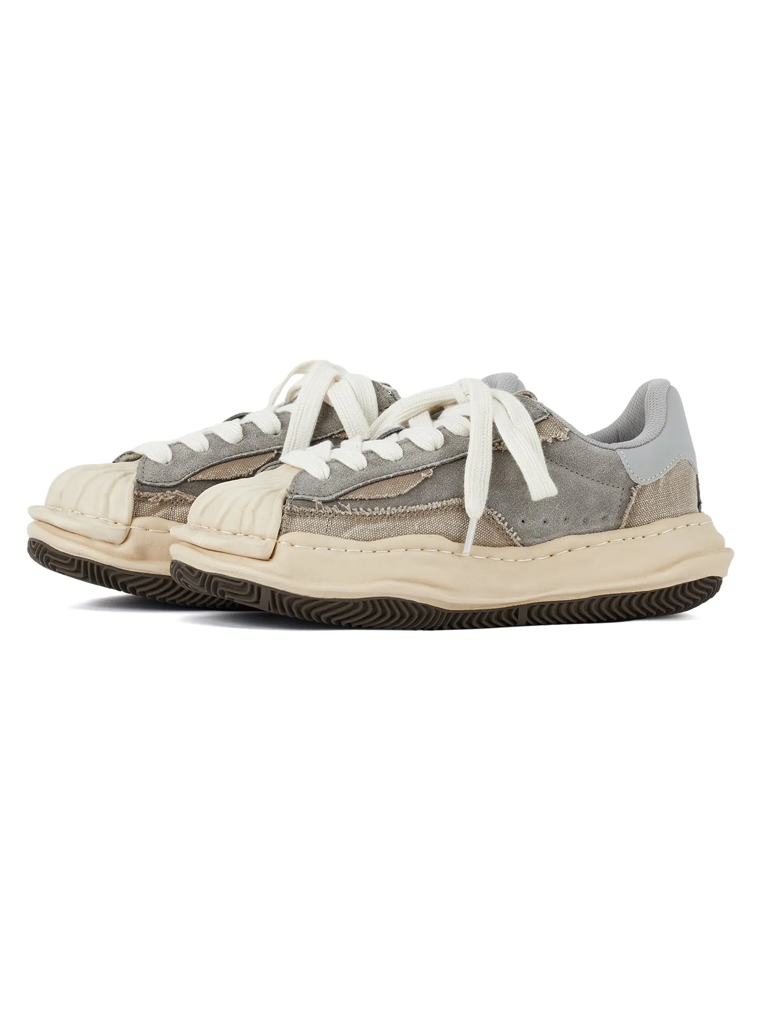 Sneakerhill Retro Shell Head Original Sole Washed Sneakers
