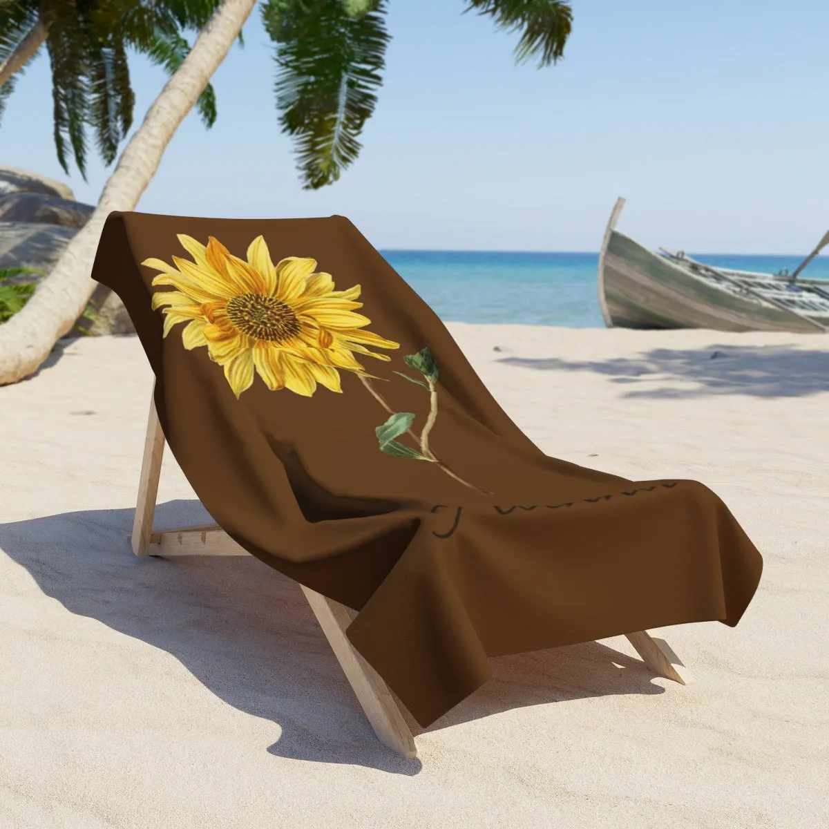 Sunflower Beach Towel  Personalized, Quick-Dry & Ultra-Soft